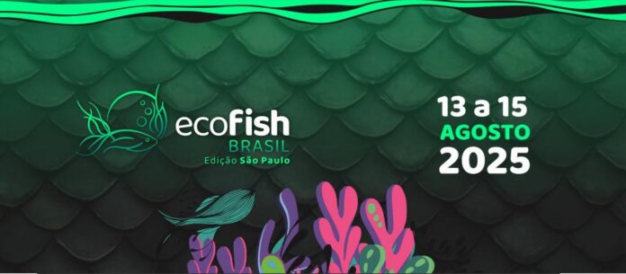 Banner da Ecofish Brasil 2025 com data do evento em São Paulo