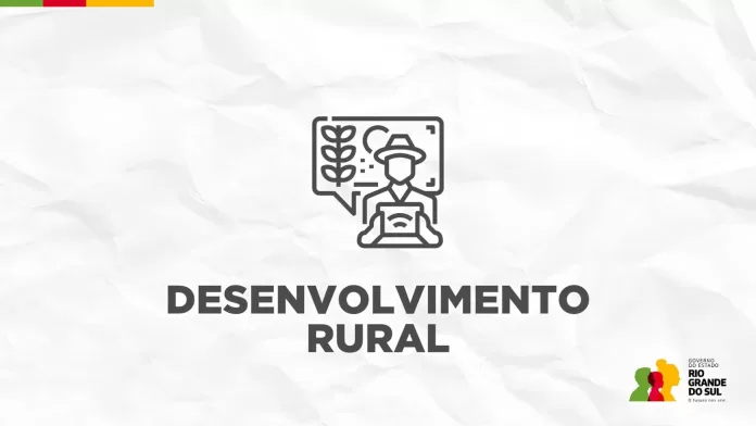 Ilustração sobre desenvolvimento rural do Governo do Rio Grande do Sul