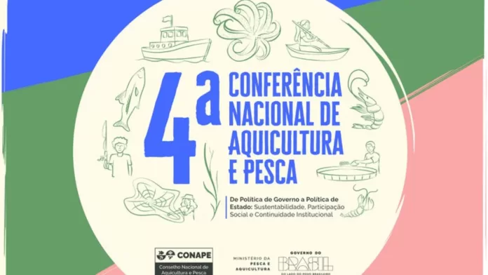 Banner oficial da 4ª Conferência Nacional de Aquicultura e Pesca