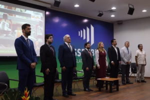 Autoridades durante cerimônia da Embrapa Pesca e Aquicultura em Palmas